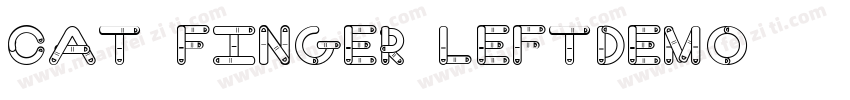 Cat Finger LeftDEMO字体转换